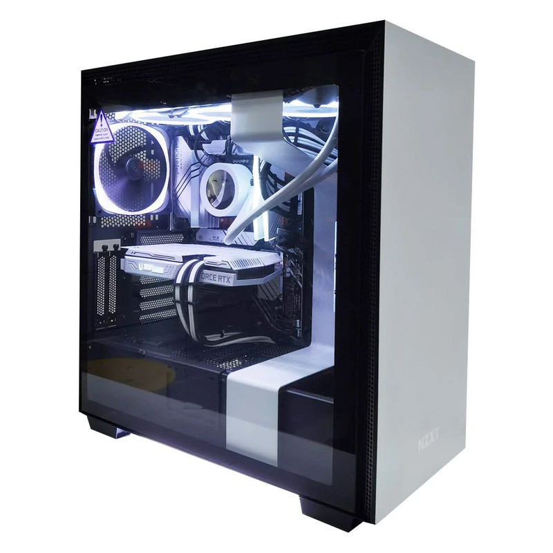 (Pre-Built) Gaming PC Intel i7-12700K w/ Zotac Gaming RTX 3060 AMP & NZXT H710i - White